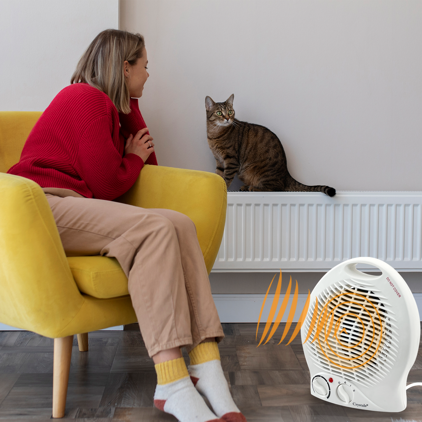 2KW Fan Heater Portable Silent & Energy Efficient