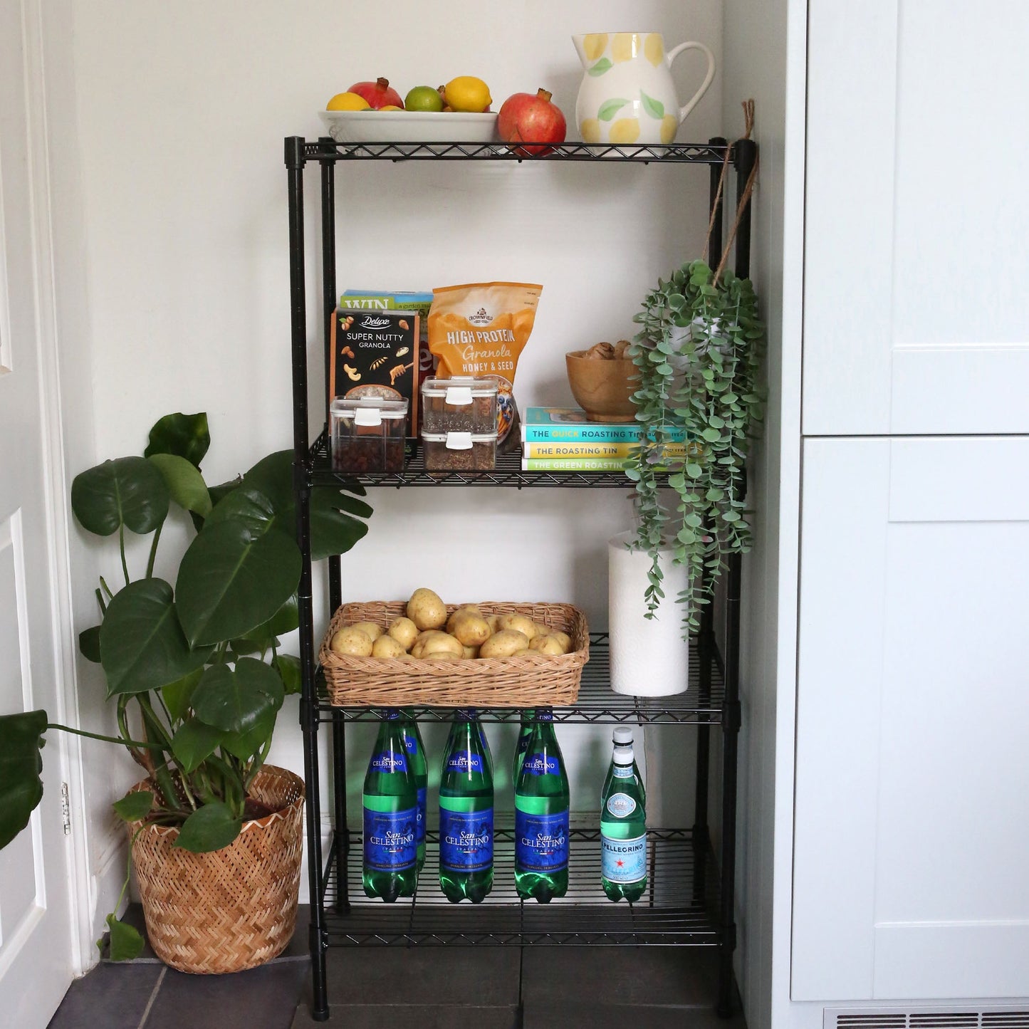 Adjustable Wire Shelving Unit - Black