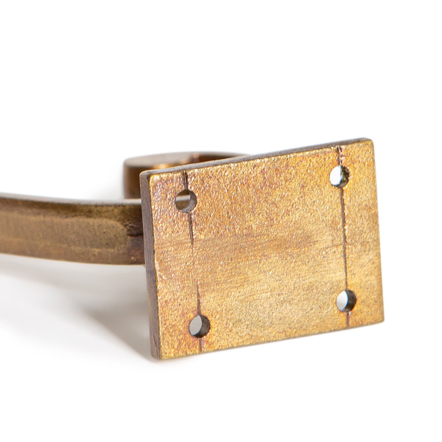 35mm x 105mm Brass Square Back Hat & Coat Hook