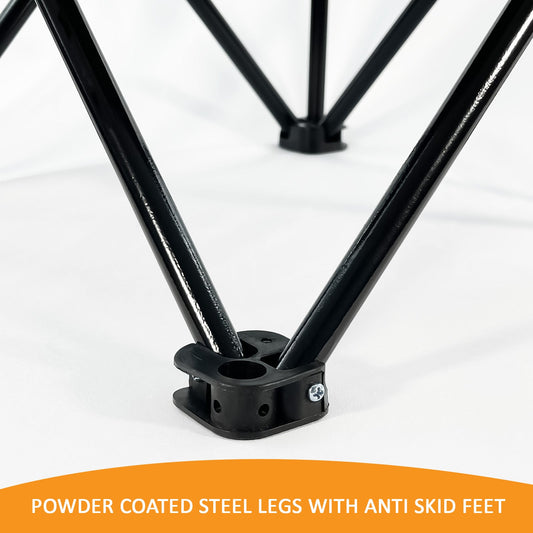 3Pc Foldable Camping Table & Chair Set