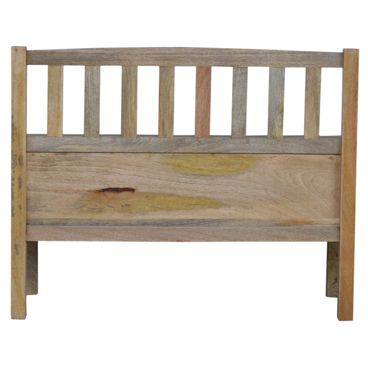 His & Hers Carved Storage Bench | Hand-Carved