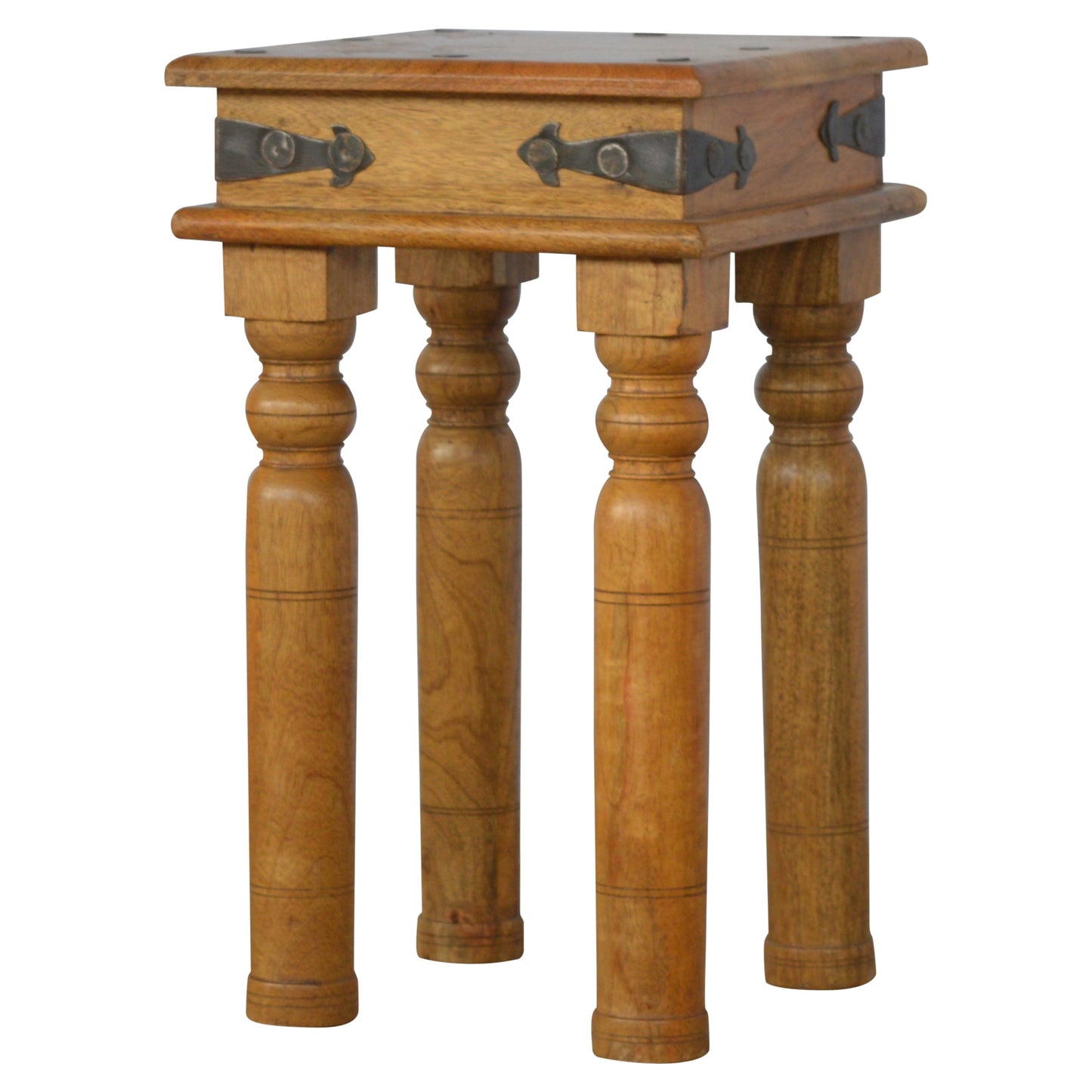 Thakat End Table Accent Piece | Hand-Carved
