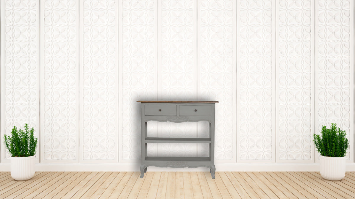 French Style Console Table | Oak-Ish Mango Wood