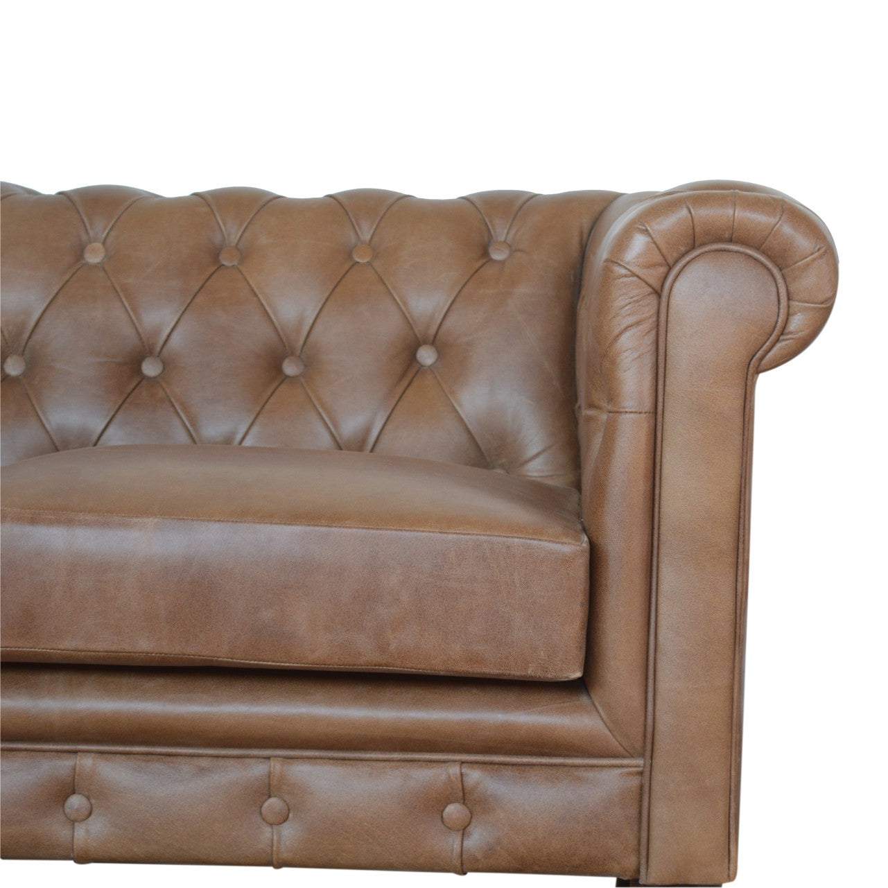 Buffalo Leather Chesterfield Chest of Drawers