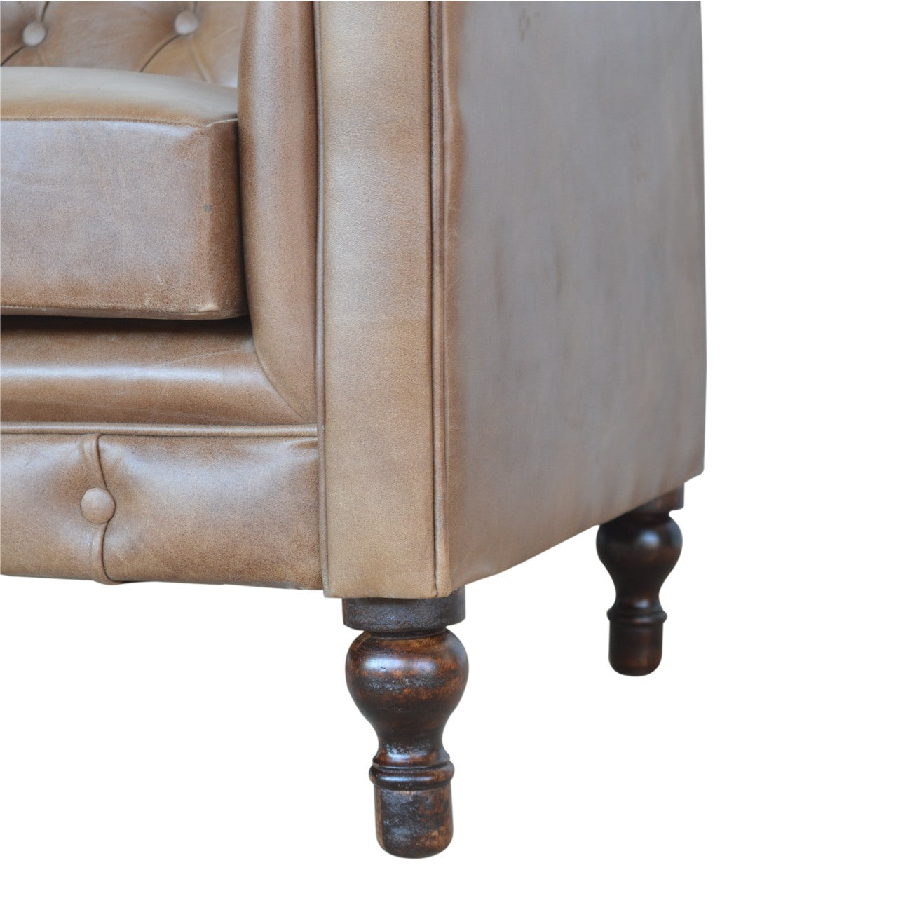 Buffalo Leather Chesterfield Chest of Drawers