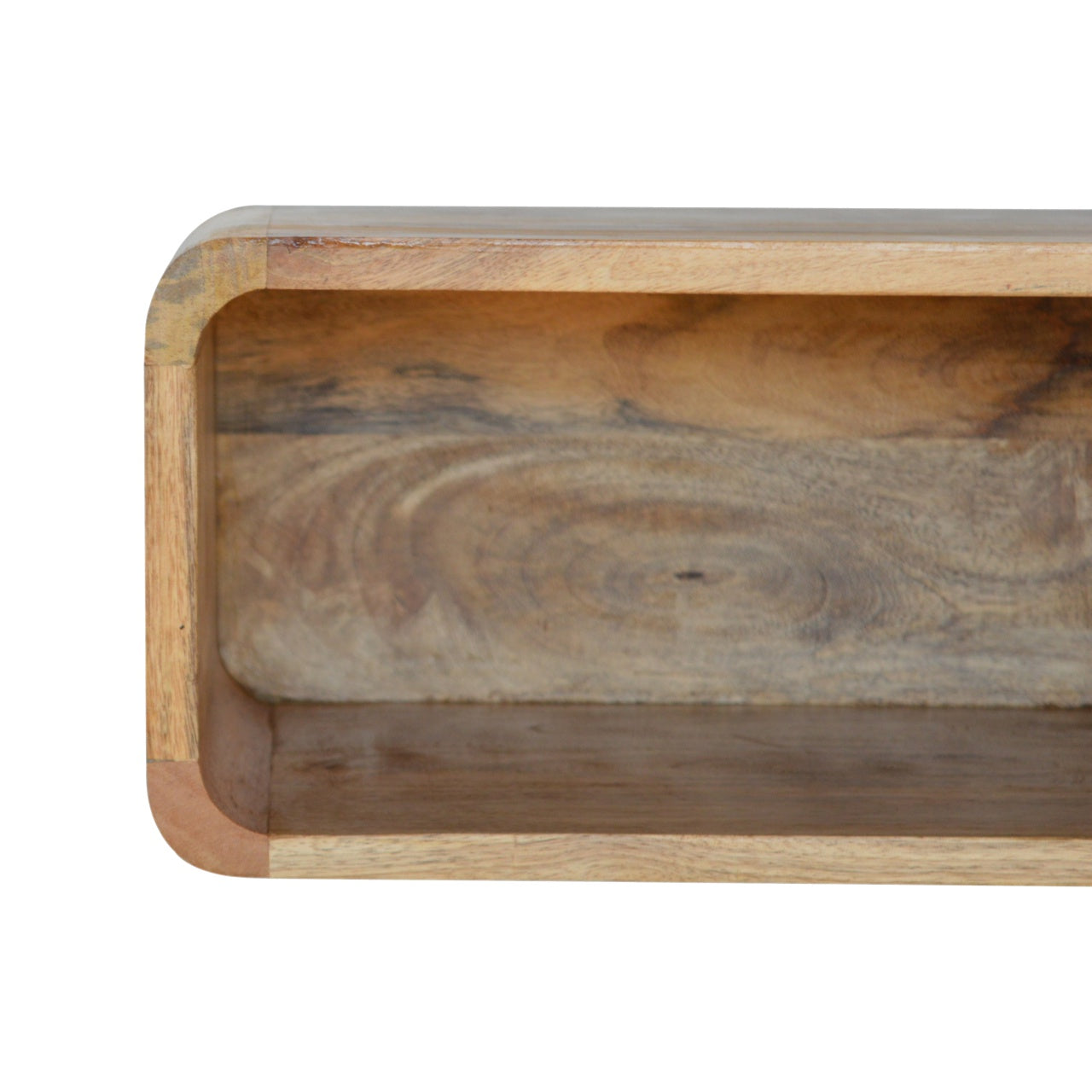 Wall Mounted Open Bedside Table | Oak Solid Mango Wood Wall-Mounted