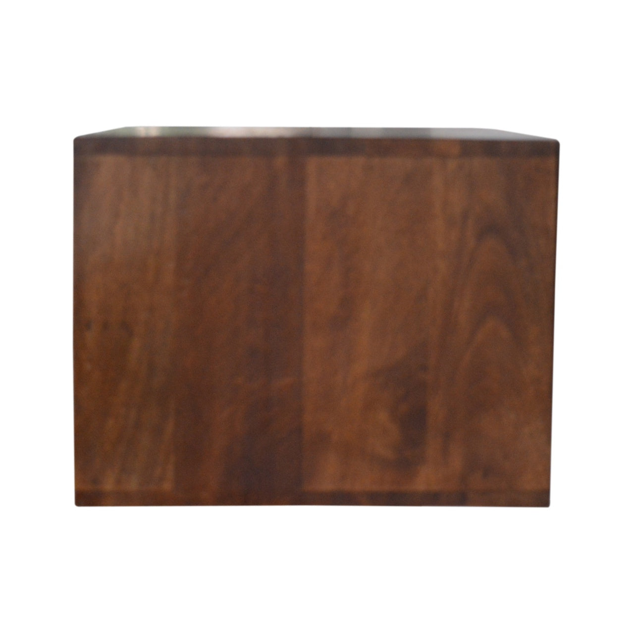 Floating Brass Handle Bedside Table | Chestnut Solid Mango Wood