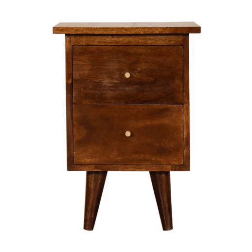 Chestnut Slimline Bedside