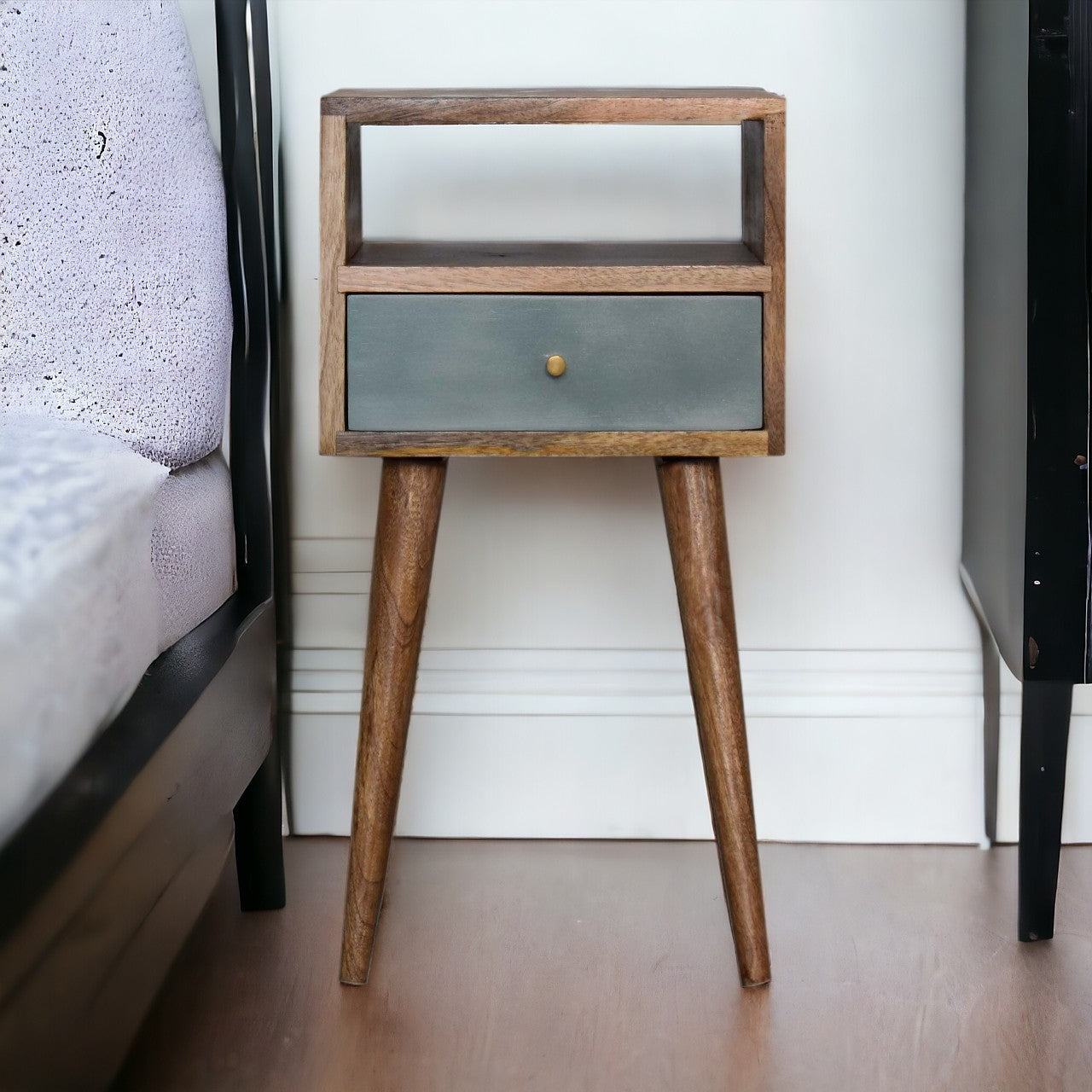 Mini Duck Egg Painted Bedside Table