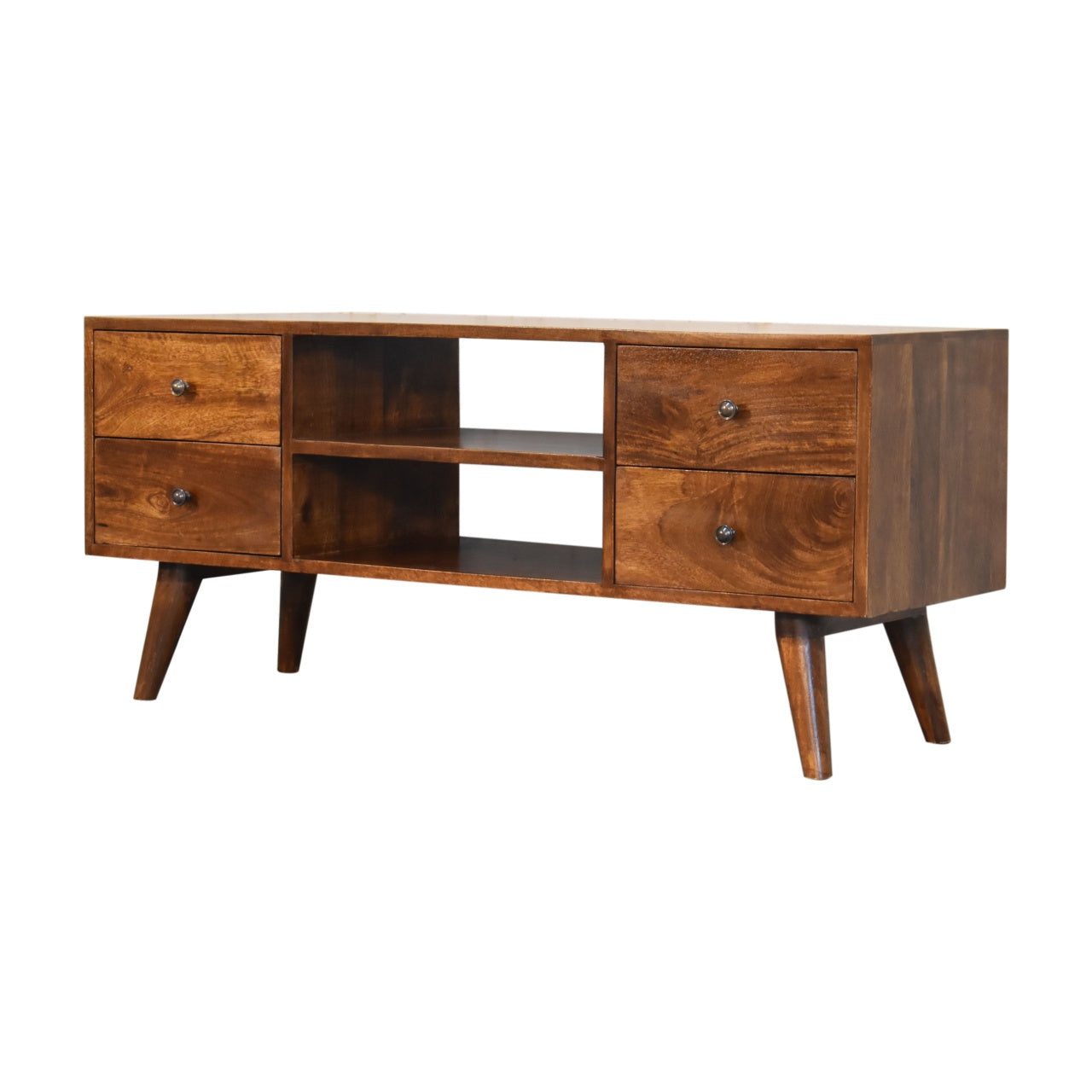 Nordic Chestnut Entertainment Unit Chest of Drawers