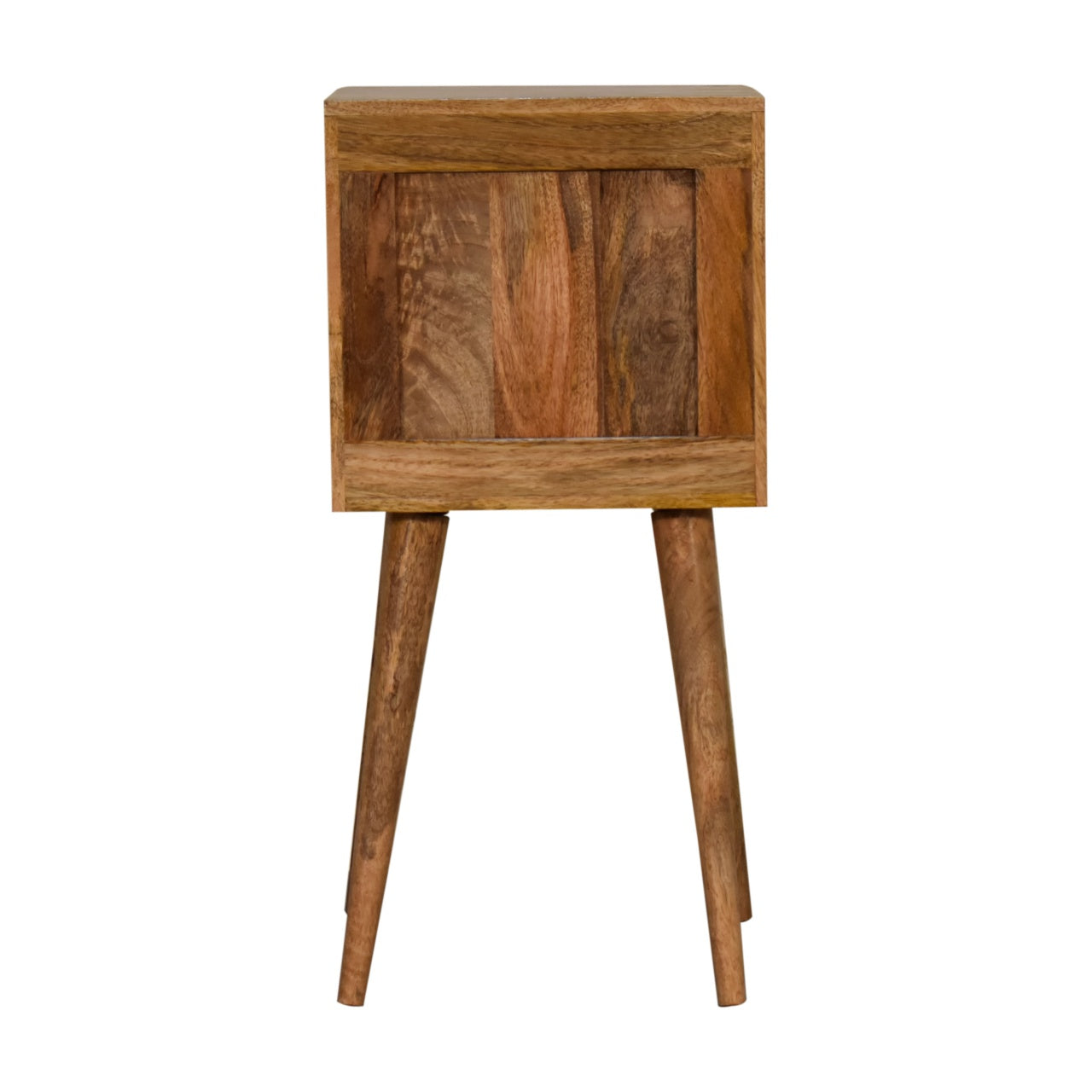 Mini Lillie Bedside Table | Oak Solid Mango Wood Hand-Carved