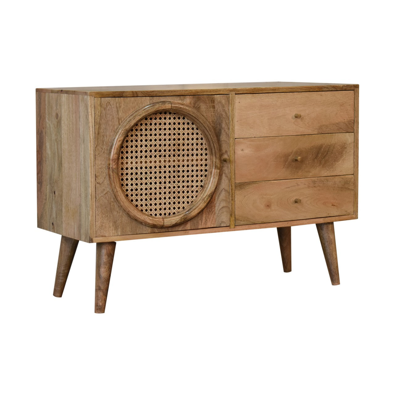 Larissa Sideboard Chest of Drawers | Oak-Ish Solid Mango Wood