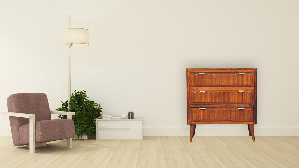 Capri Chest of Drawers | Chestnut Mango Wood