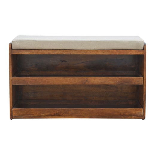 Mud Linen Shoe Bench