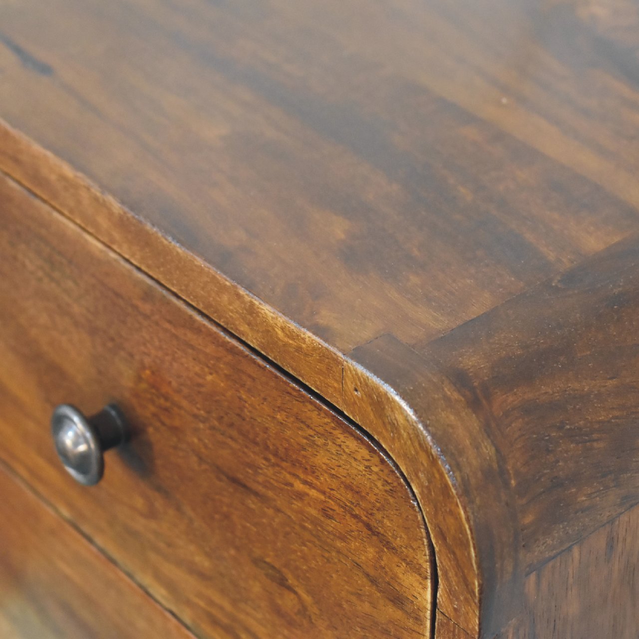 Floating Mini Chestnut Bedside Table | Wall-Mounted
