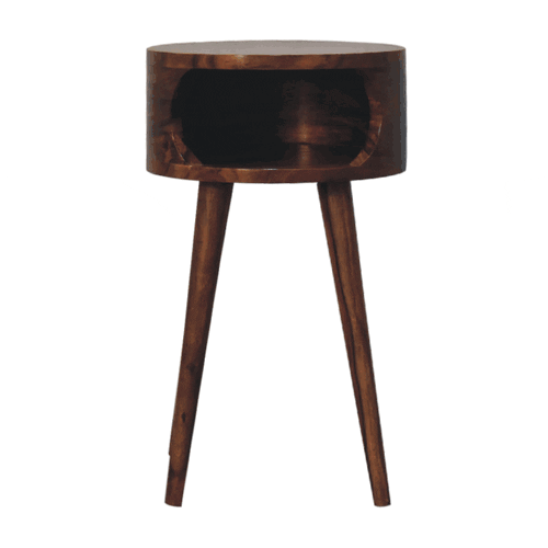 Alina Open Honey Bedside Table