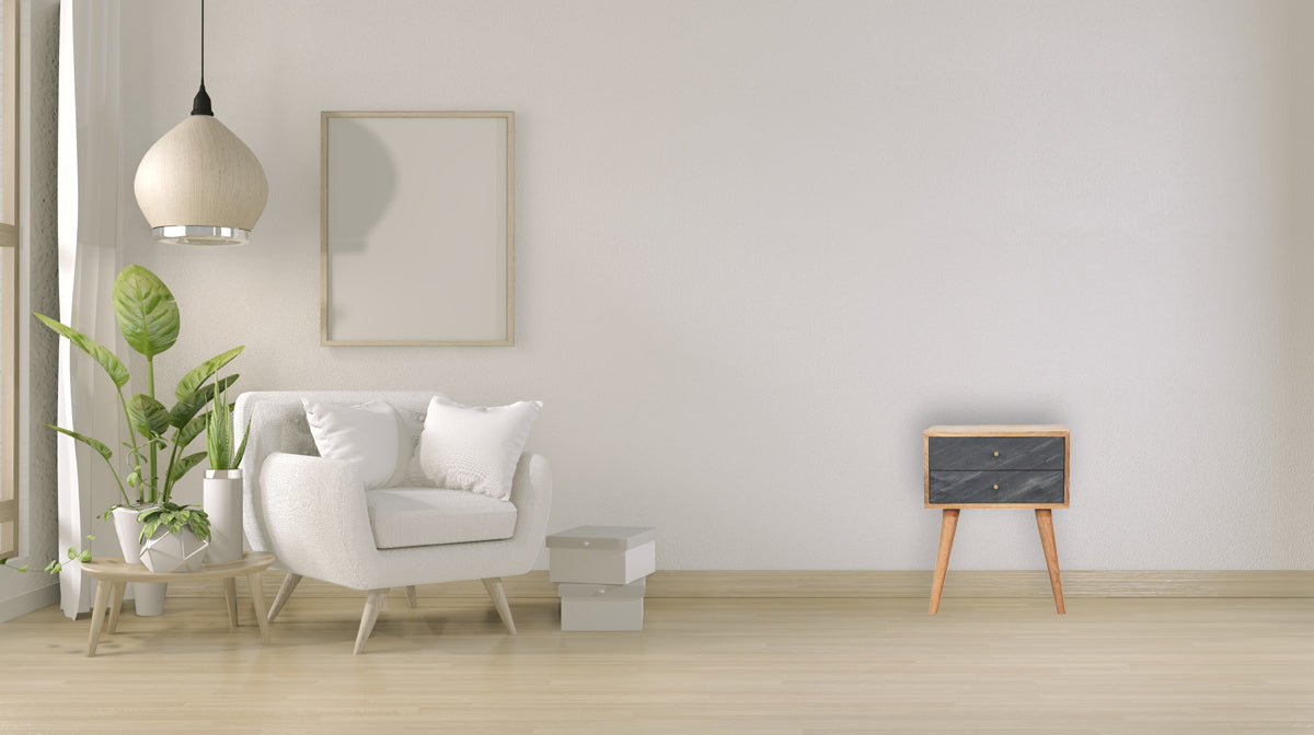 Slade Bedside Table | Oak Solid Mango Wood