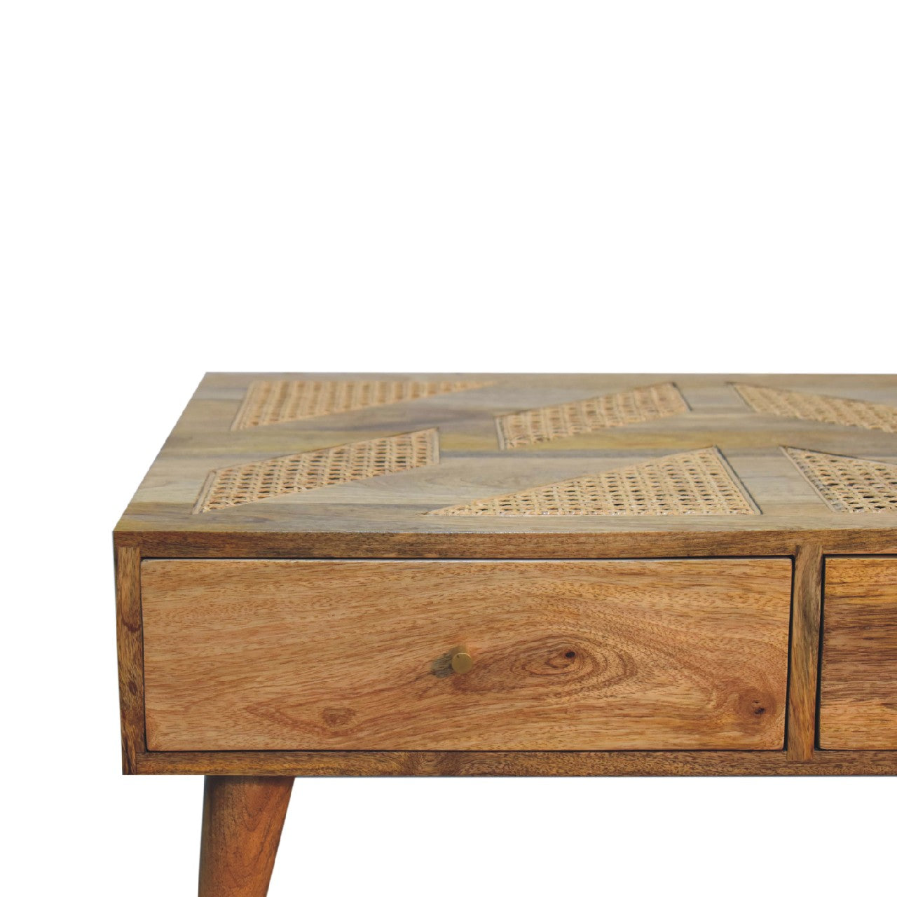 Woven Aztec Coffee Table | Oak Mango Wood