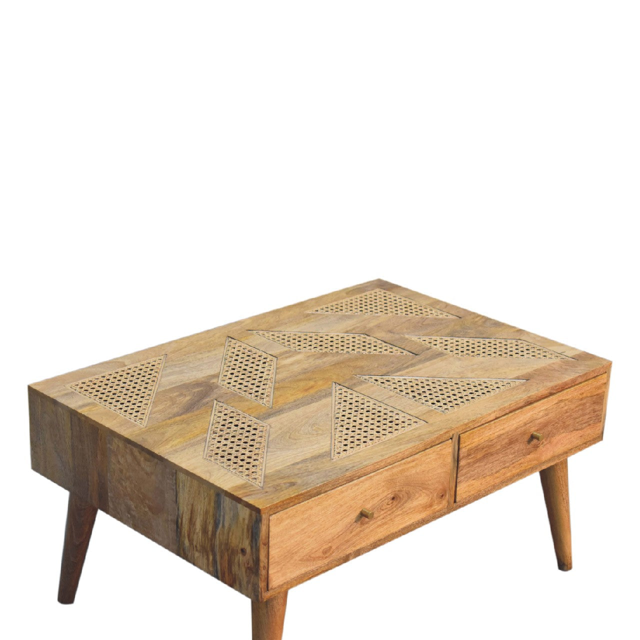 Woven Aztec Coffee Table | Oak Mango Wood