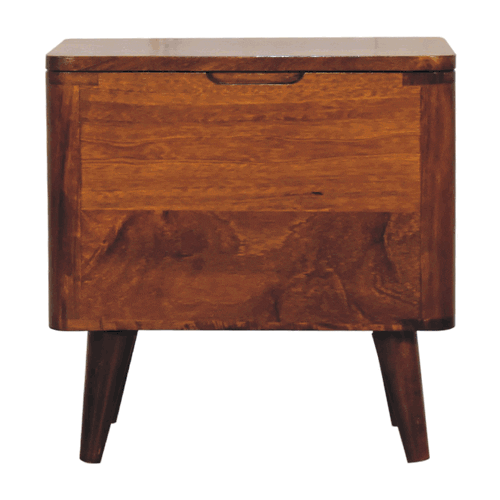Chestnut Lid-up Storage Chest of Drawers | Hidden Storage