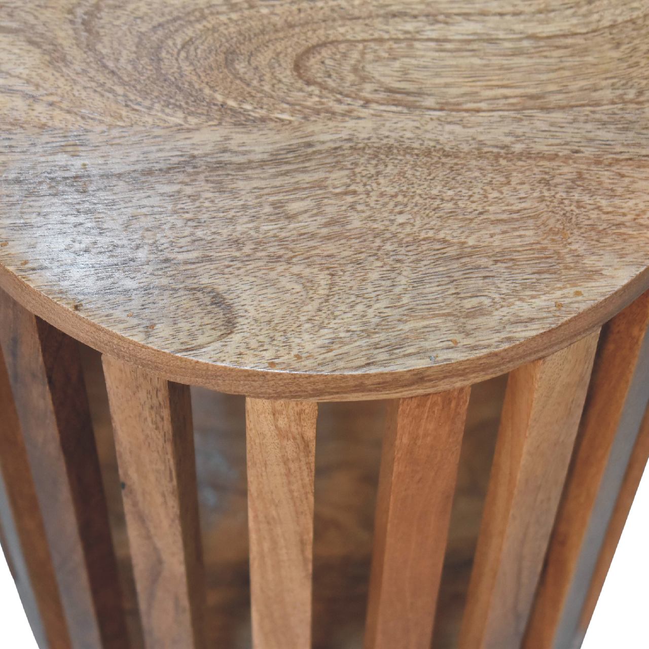 Ariella End Table Accent Piece | Oak-Ish Mango Wood