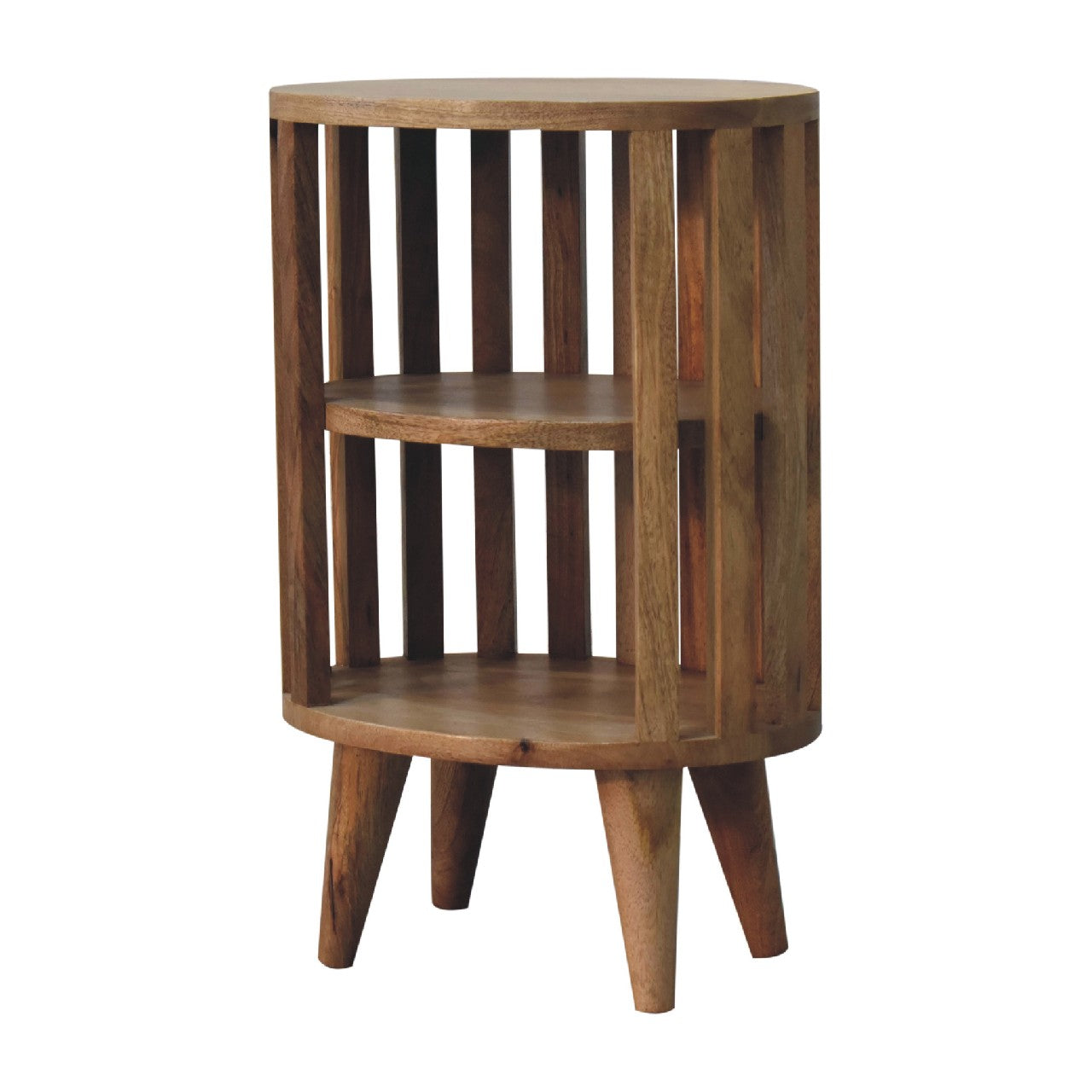 Ariella Double Shelf Oak-ish Bedside Table