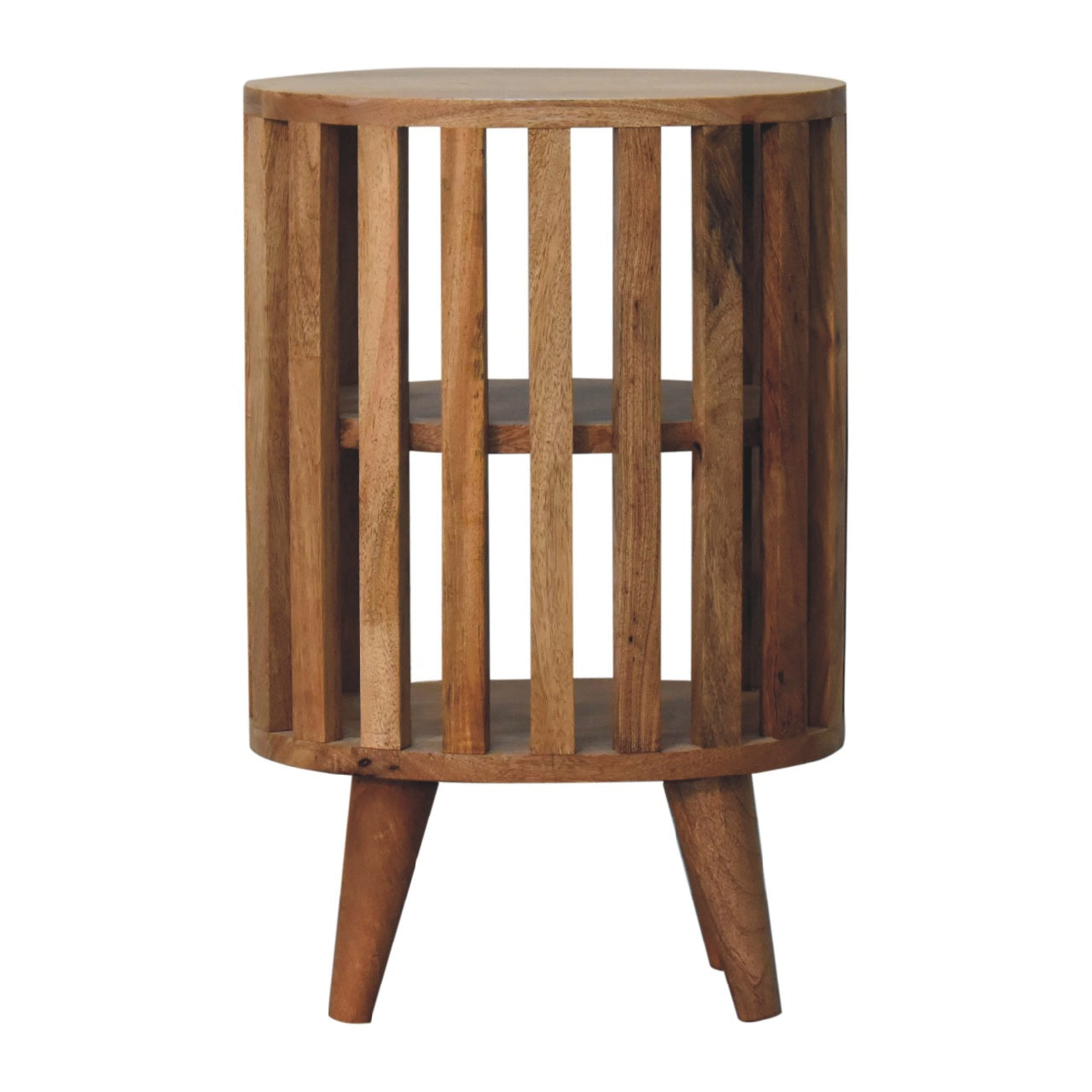 Ariella Double Shelf Oak-ish Bedside Table