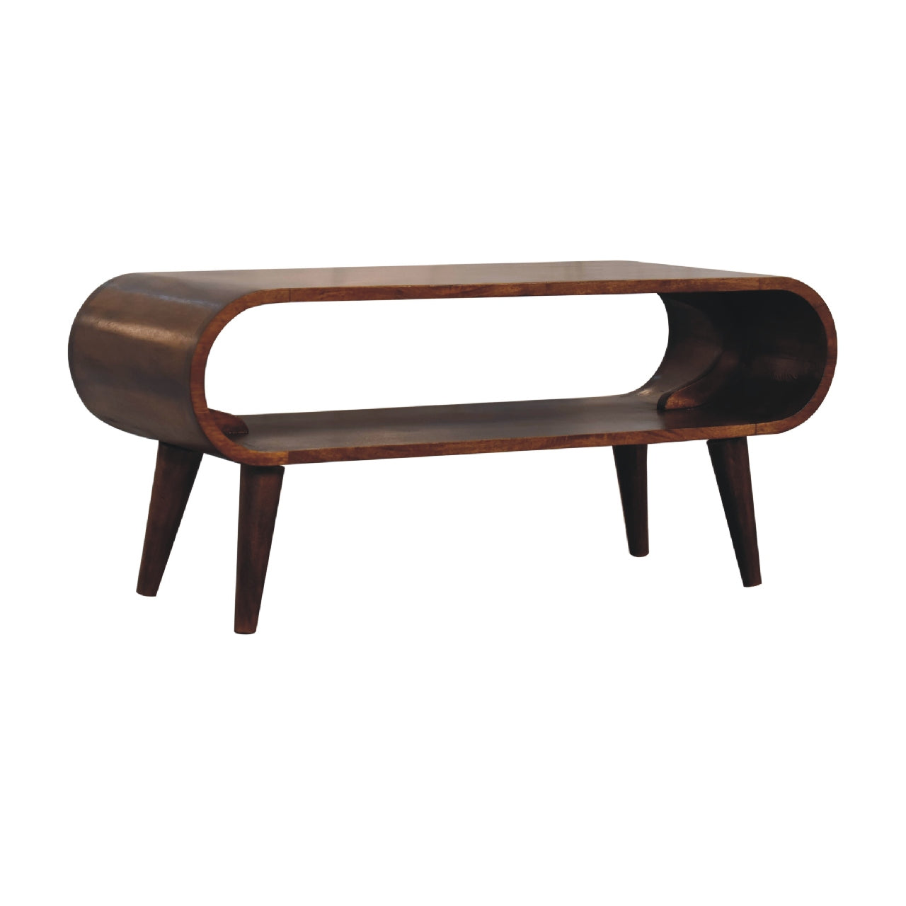 Amaya Nordic Style Coffee Table | Chestnut Mango Wood