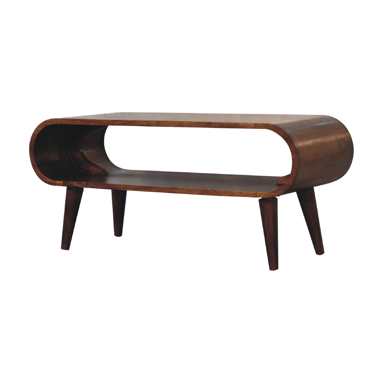 Amaya Nordic Style Coffee Table | Chestnut Mango Wood