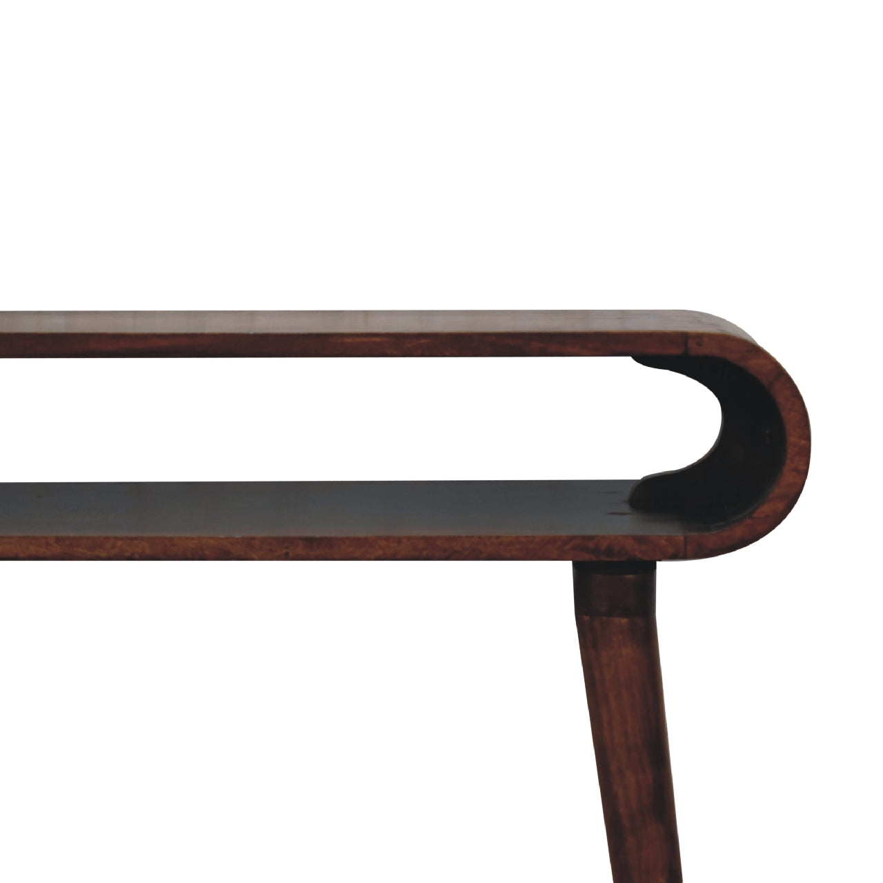 Amaya Nordic Style Console Table | Chestnut Solid Mango Wood