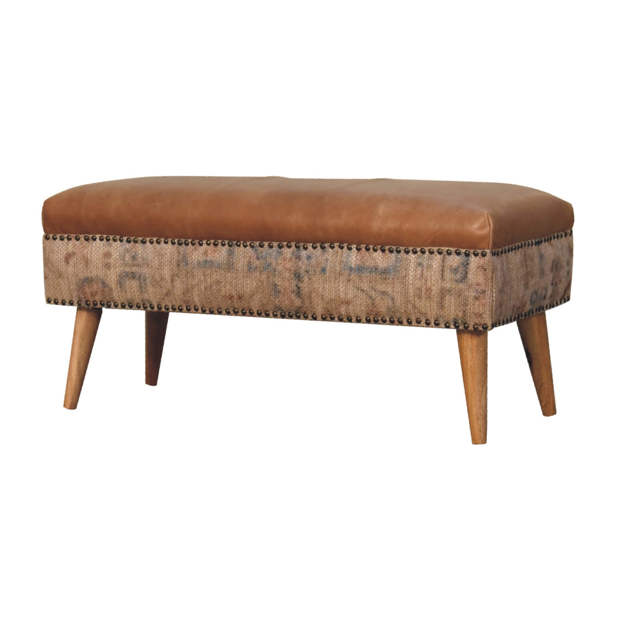 Haven Durrie Bench | Buffalo Leather
