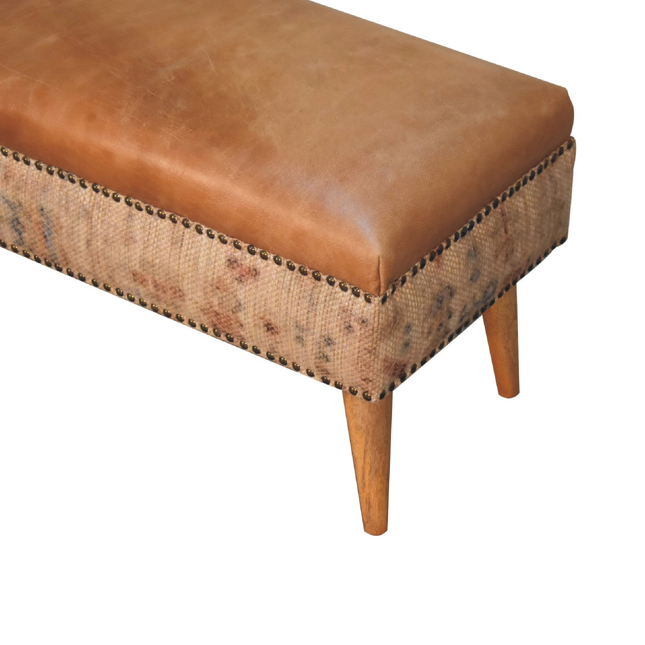 Haven Durrie Bench | Buffalo Leather