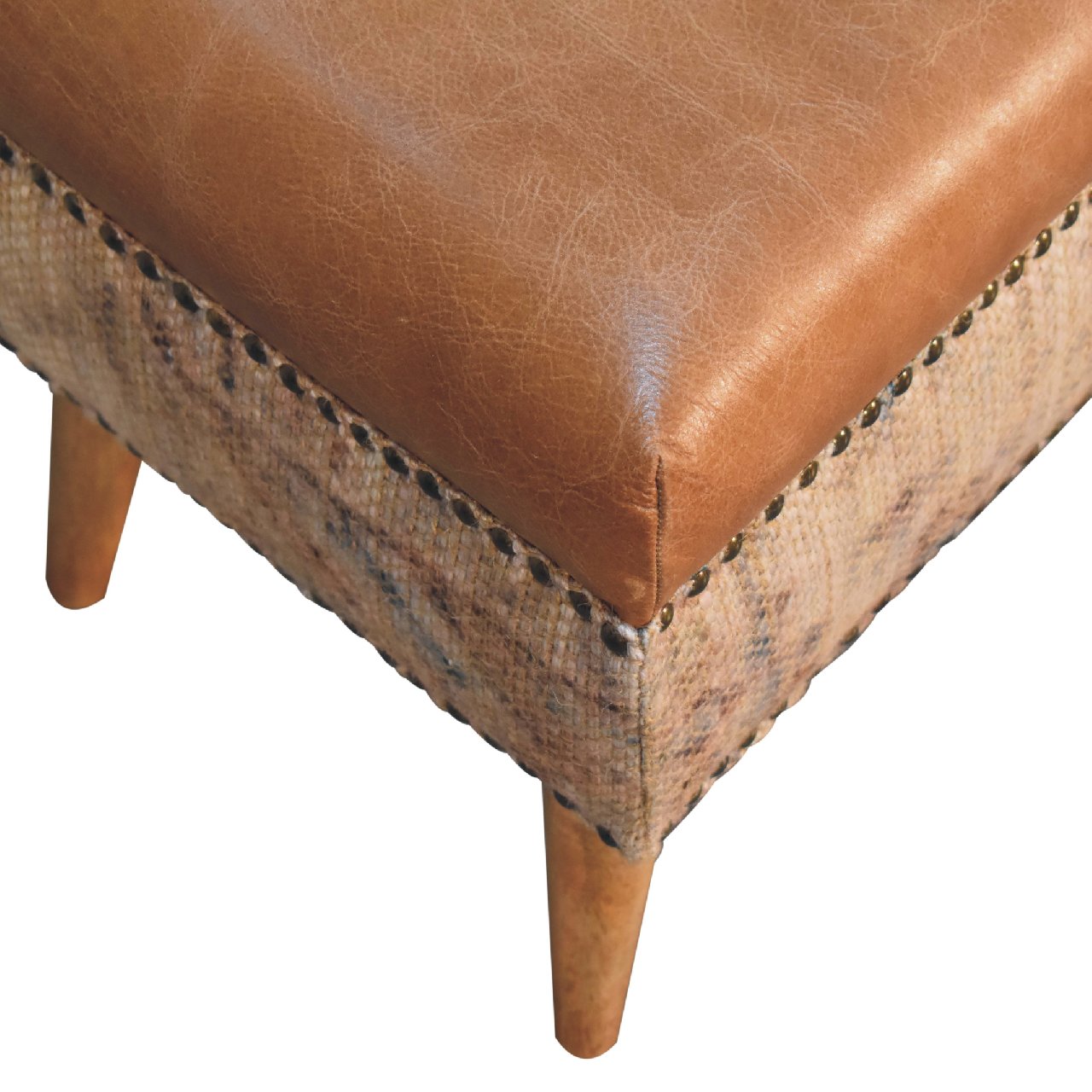 Haven Durrie Bench | Buffalo Leather