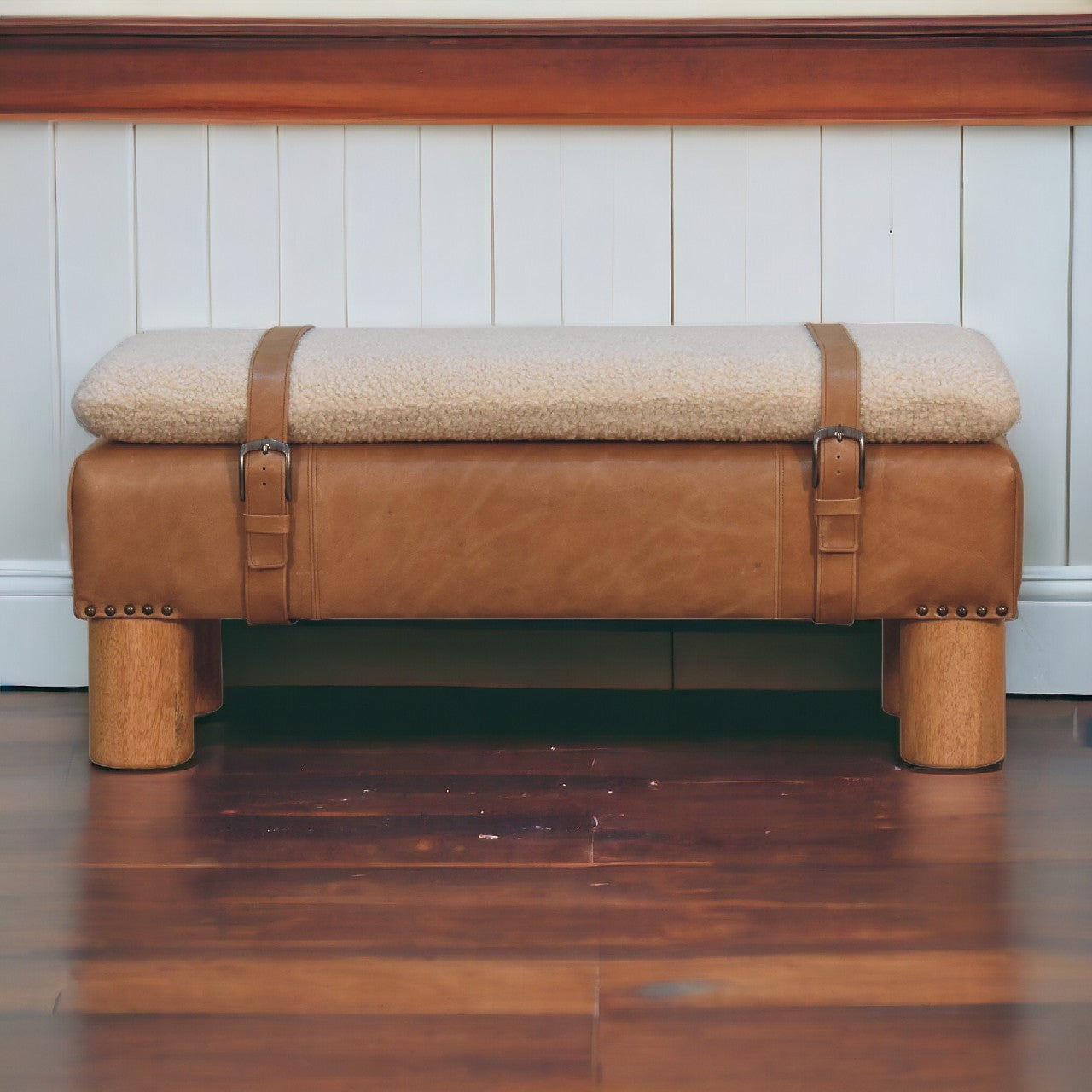 Strapped Cylinder Bench