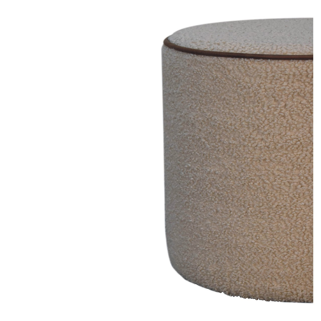 Serenity Round Footstool | Boucle