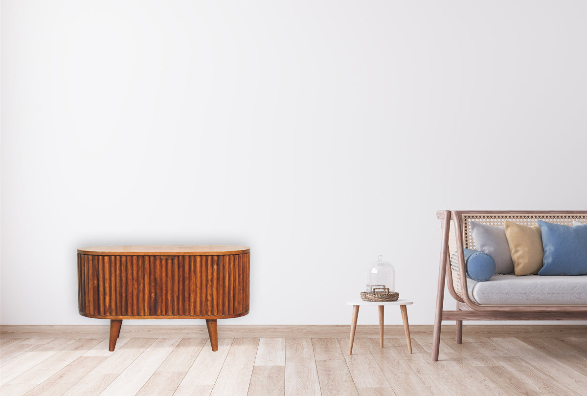 Reeve Blanket Box Storage Bench | Chestnut Mango Wood