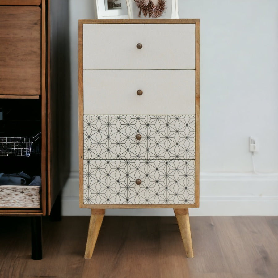 Prima Tallboy Chest of Drawers | Oak Solid Mango Wood