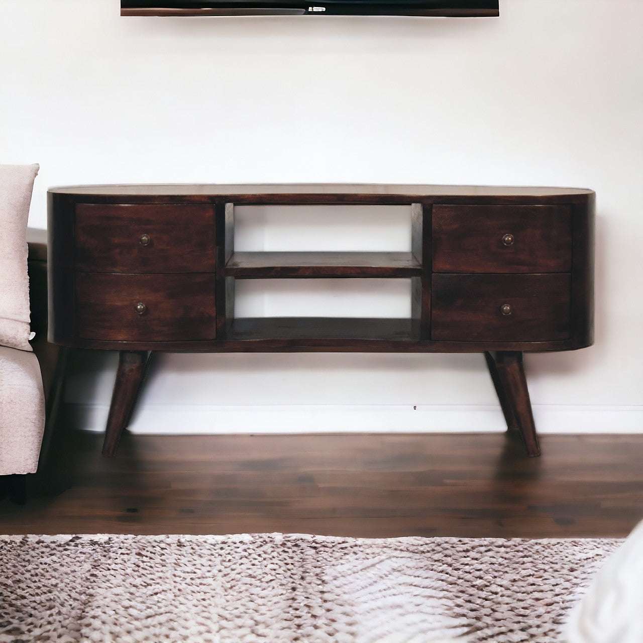 Walnut Wave Entertainment Unit