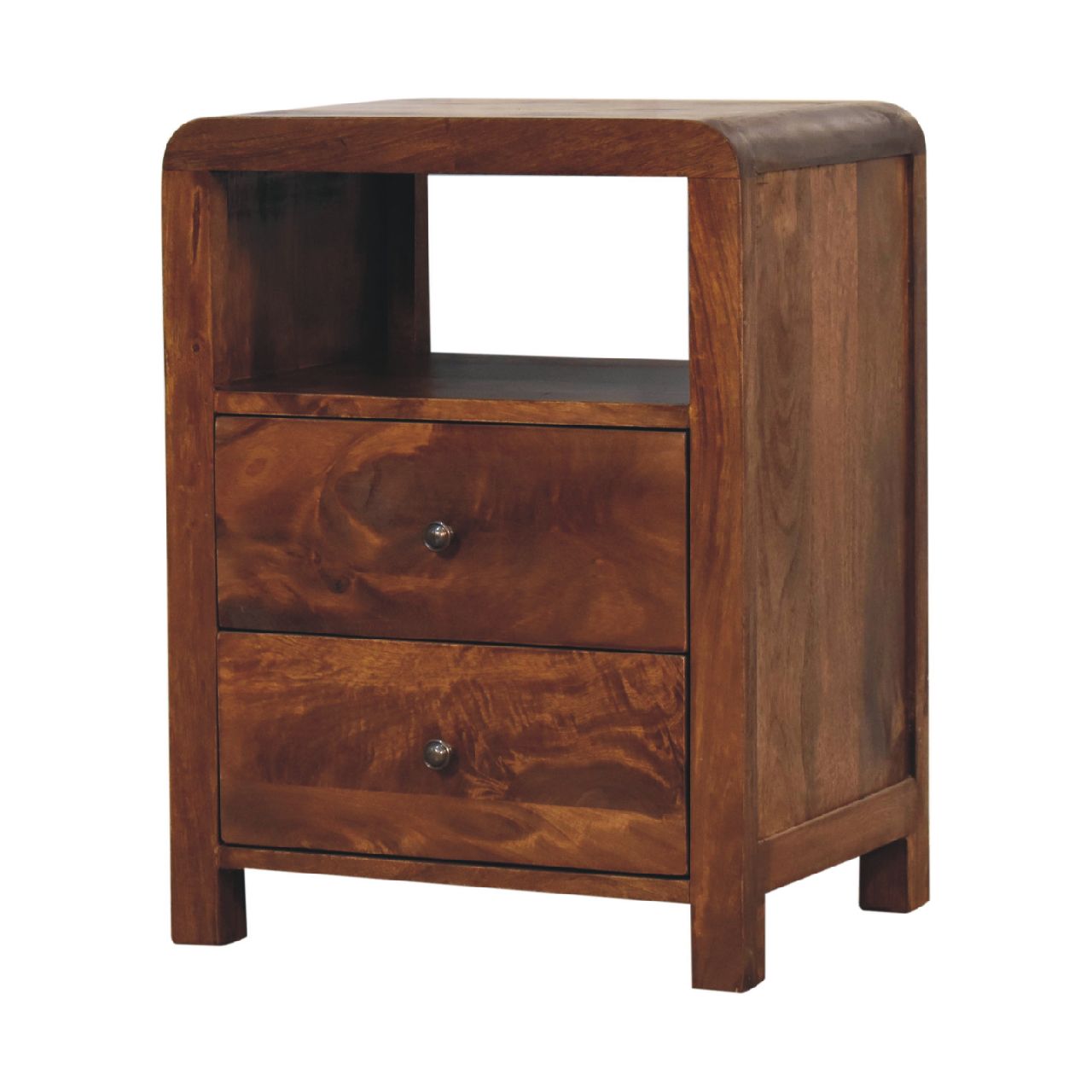 Aspen Bedside Table | Chestnut Solid Mango Wood