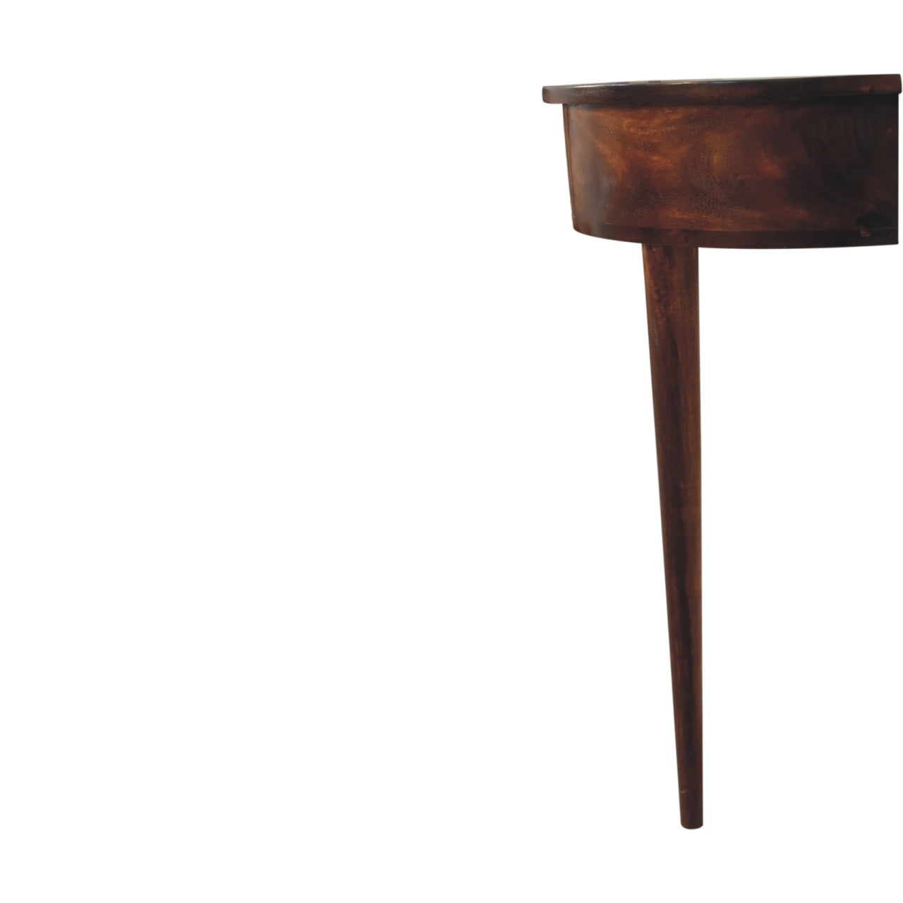 Backless Mounted Chestnut Console Chest of Drawers