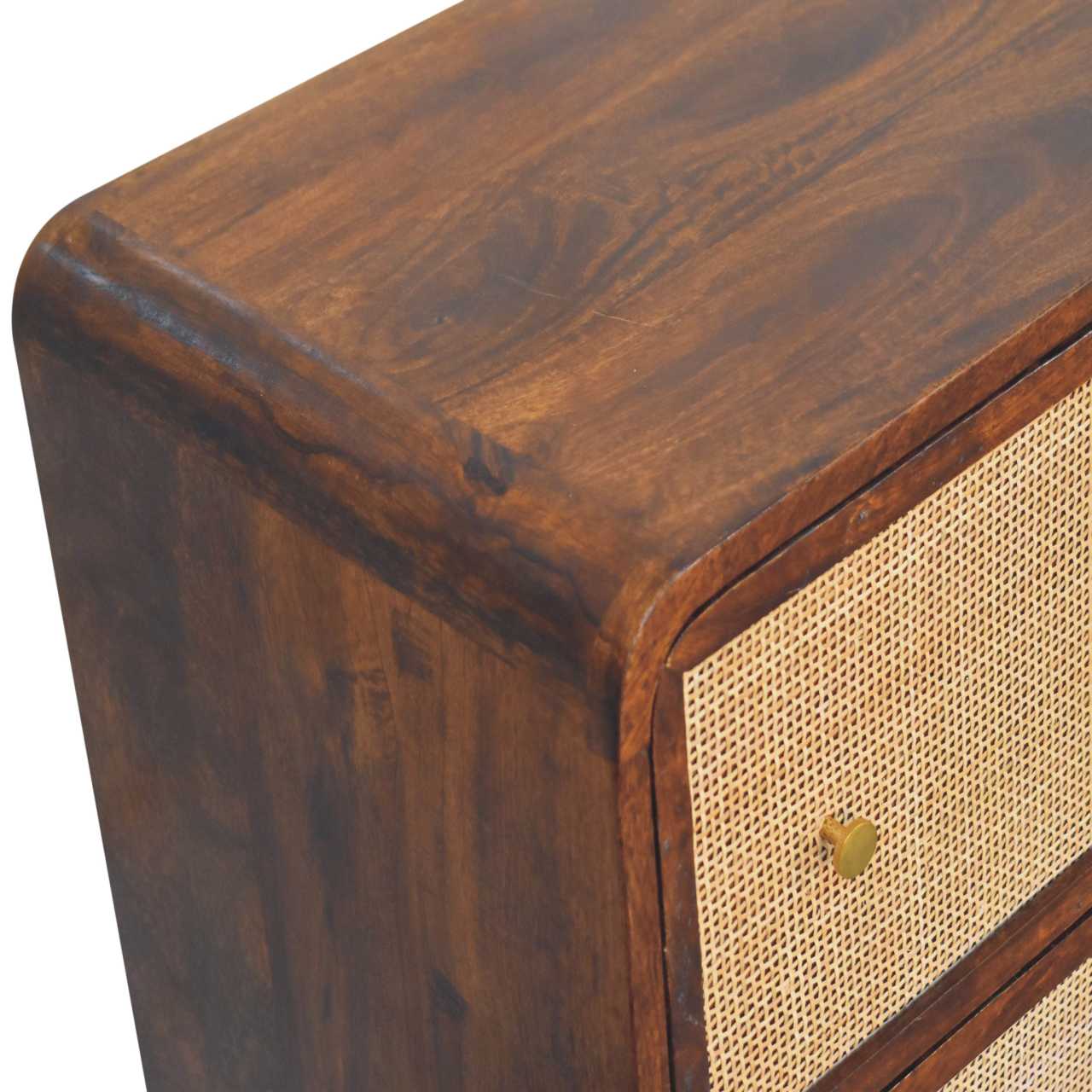 Chestnut Woven Chest of Drawers