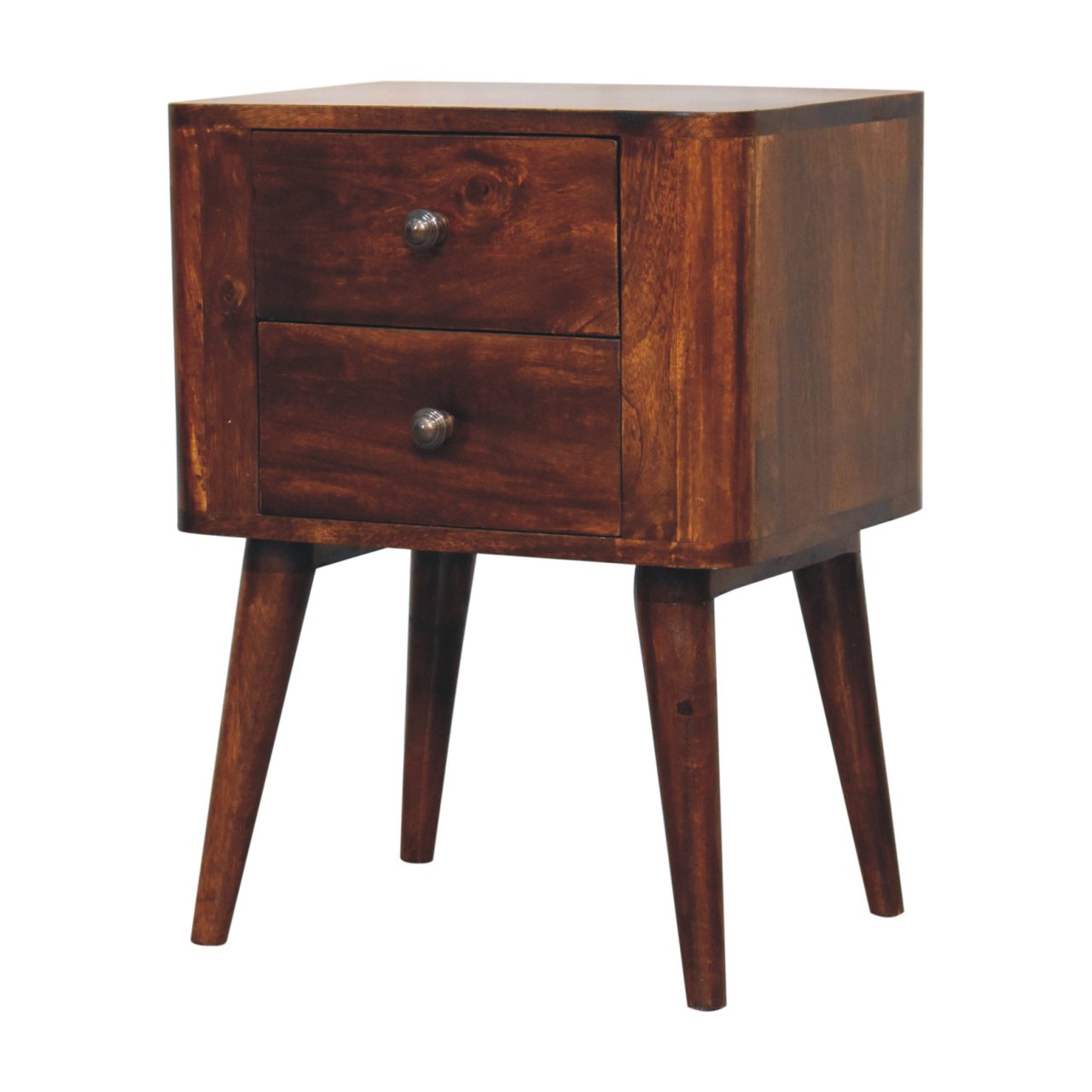 Bera Bedside Table | Chestnut Solid Mango Wood