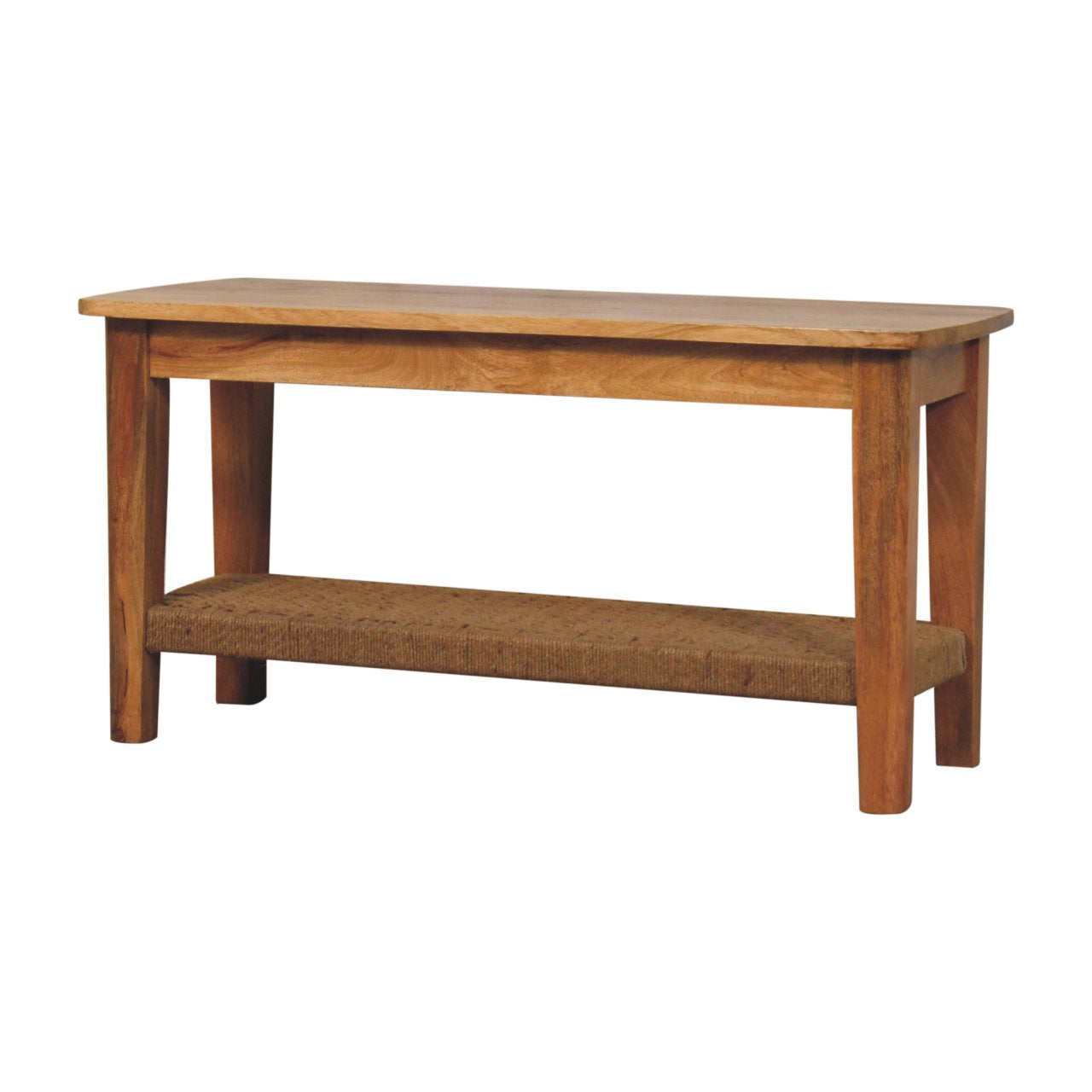 Rope Coffee Table | Oak-Ish Solid Mango Wood