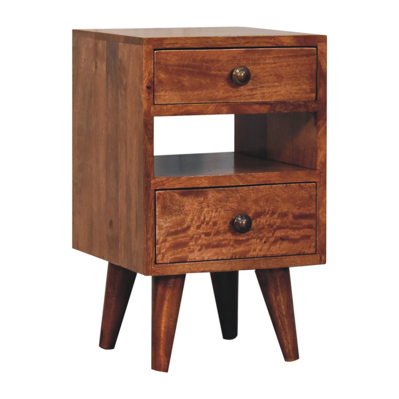 Mini Classic Multi Honey Caramel Bedside Table