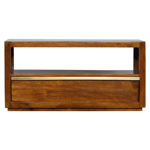 Gold Bar Chestnut TV Unit Chest of Drawers