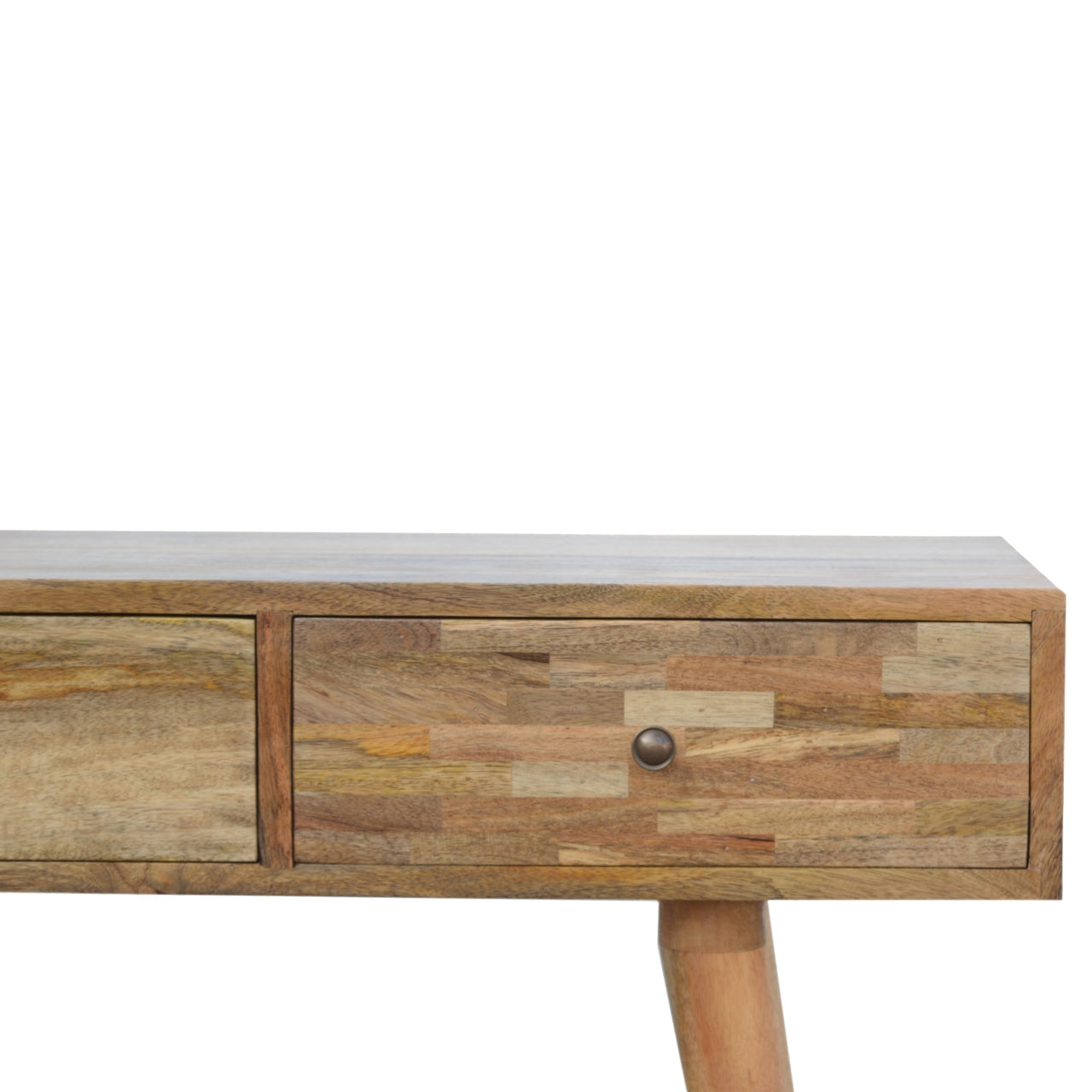 Patchwork Console Table | Oak-Ish Solid Mango Wood