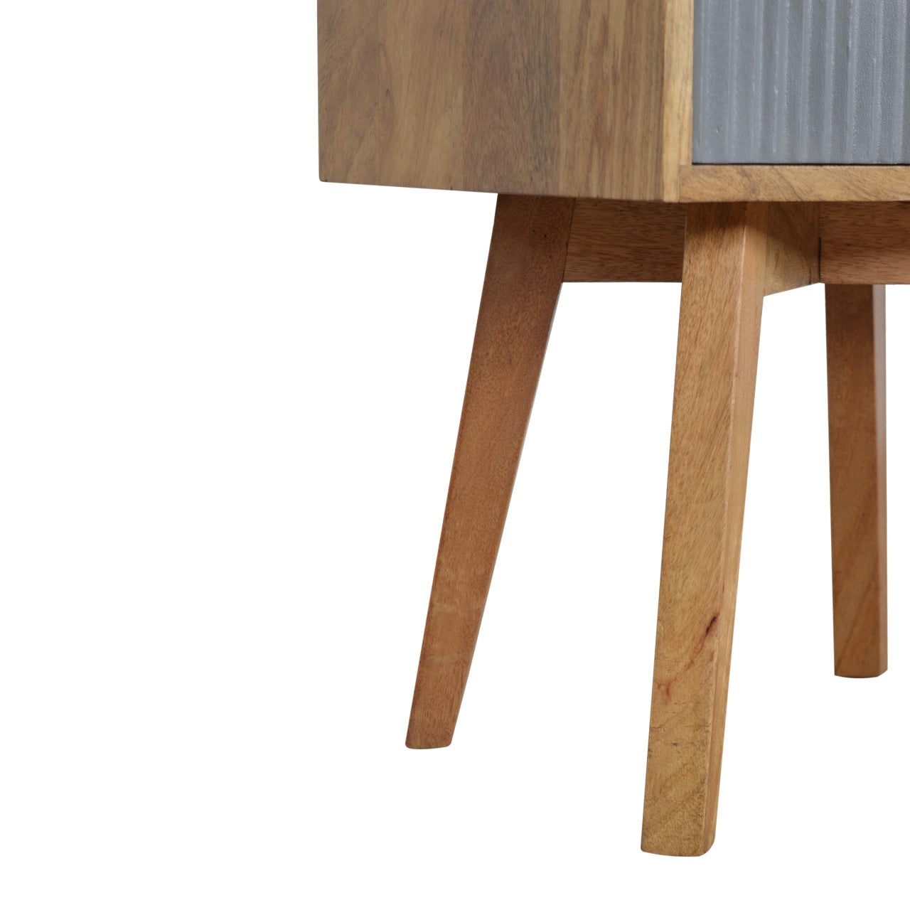 Line Grey Painted Bedside Table