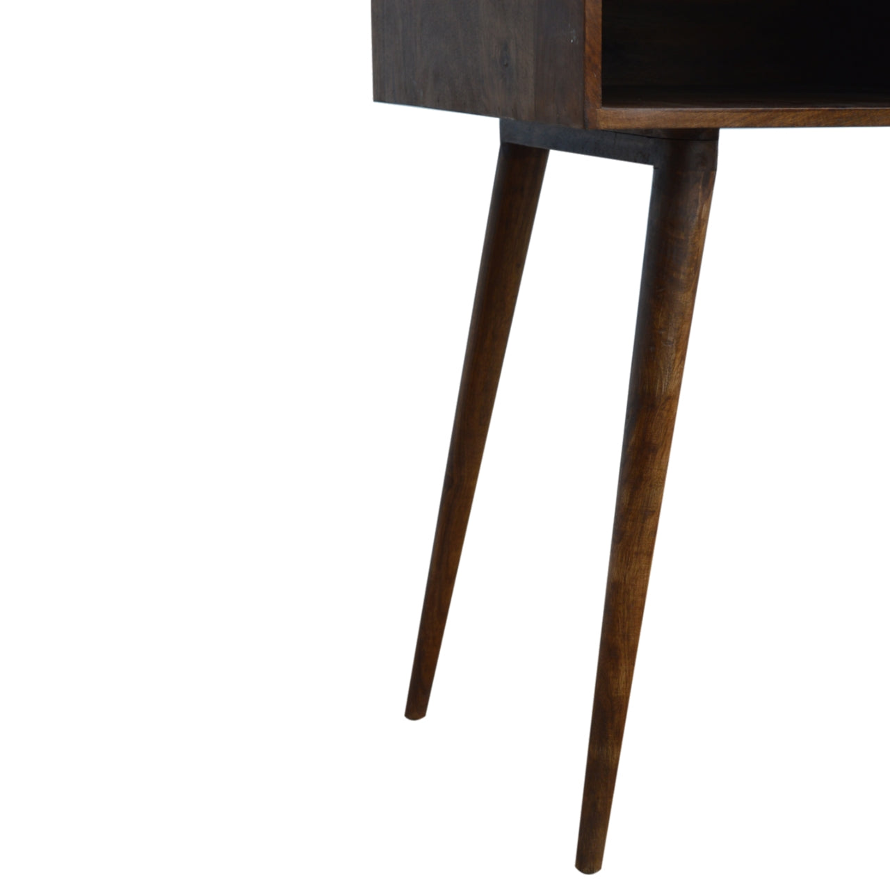 Chestnut Cube Carved Writing Desk | Hand-Carved