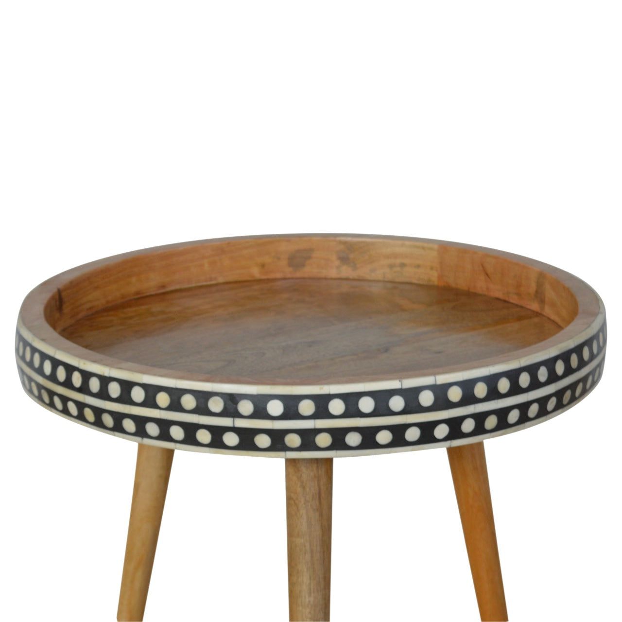 Large Dotted End Table Accent Piece