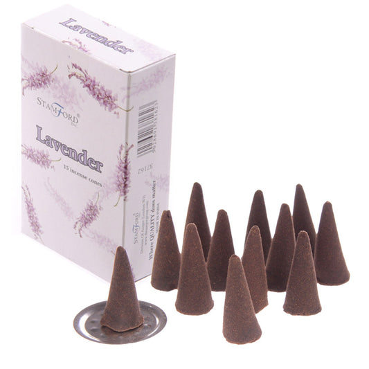 37162 Stamford Incense Cones Lavender